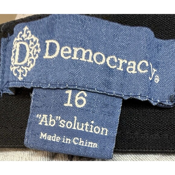 Democracy Ab-solution Gray Ankle Jeans Women’s 16 Stretch Slim Straight Mid Rise - Picture 3 of 10